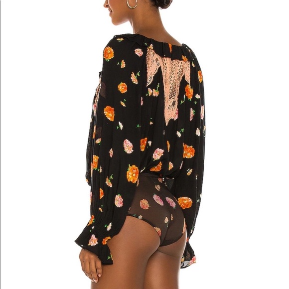 FREE PEOPLE Poppy Printed Bodysuit - Picture 2 of 6